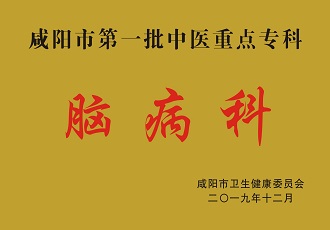 咸陽市第一批中醫(yī)重點(diǎn)?？颇X病科